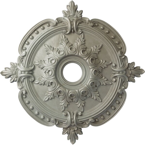 Ekena Millwork Benson Classic Ceiling Medallion (Canopies up to 6 1/2"), 28 3/8"OD x 3 3/4"ID x 1 5/8"P, Flash Gold CM28BEFLS - main